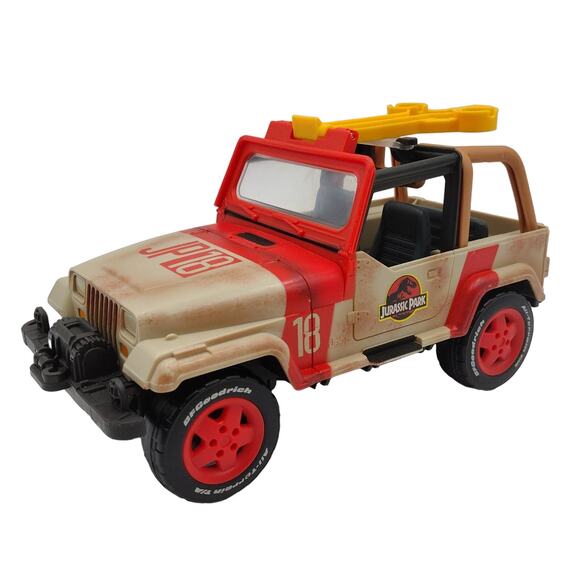 Jurassic Park Jeep Wrangler JP18 Truck Winch Legacy Catapult 2018 Mattel 5"x8" - Picture 1 of 8